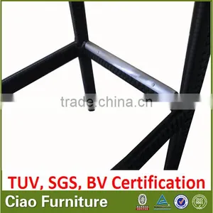 Modern Outdoor Wicker Synthetic Rattan Bar Stool High Chair thumbnail-5