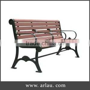 Cast Iron Legs Outdoor Wooden Bench thumbnail-1