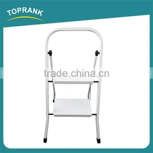 Household 2 Steps Folding Iron Ladder With Powder Coated thumbnail-4