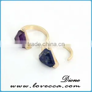Cheap Fashion Wholesale Trendy Ladies Fashion Natural Gemstone Ring thumbnail-5