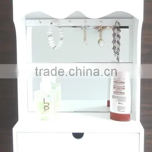 White Color Wooden Wall Shelf thumbnail-1