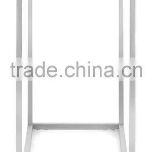 Console Table in Stainless Steel Base and Tempered Glass Top thumbnail-3