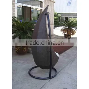 1 Person Rattan Bullet Hanging Chair For Sell thumbnail-2