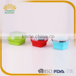Silicone Collapsible Biodegradable Lunch Box thumbnail-4