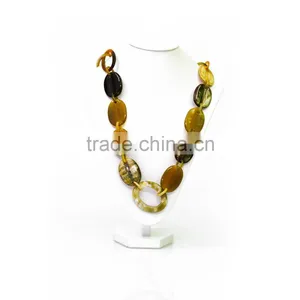 100% Buffalo Horn Necklace/fashionablehorn Jewelry Made in Vietnam/natural and Eco-friendly Material thumbnail-4