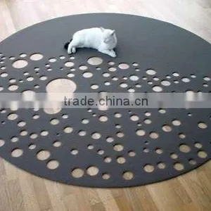 2017 Hot New Products Wholesale China Supplier Eco-friendly Laser Cut Felt Washable Baby Floor Mat Made in China thumbnail-1