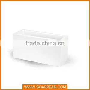 Home Decorative White Fiberglass Garden Flower Pot thumbnail-3