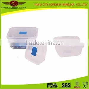 3pcs Square Clear Plastic Bin, Plastic Box Set thumbnail-2