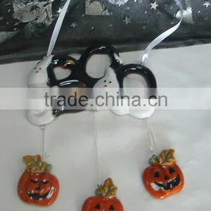 Ceramic Halloween Pumpkin Hangers thumbnail-1