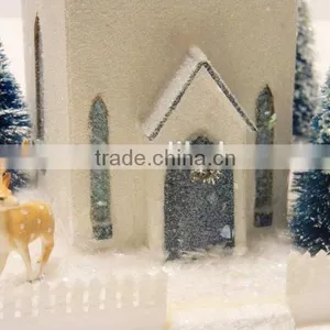 Vintage Putz House Church Pattern & Instructions Christmas Village thumbnail-2