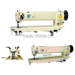 Double Needle, Long Arm (25"), Unison-Feed, Lockstitch Machine With Vertical-axis Large Hook thumbnail-1