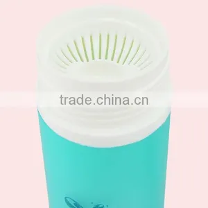 320ML BAP Free Plastic Double Wall Water Bottle With Silicone Handle thumbnail-4