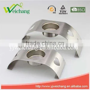 WCA153 Candle Holders Stainless Steel Set of 2 High Quality thumbnail-1