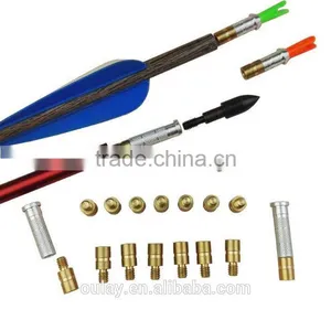 20 gr Copper Pin Nocks Adapters Inserts Adapters for Carbon Arrows thumbnail-1