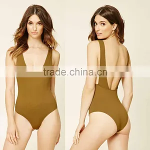 Ballet Leotards Women Adult Latex Bodysuit Catsuit Ribbed Knit One-Piece Swimsuit Wholesale Dance Leotards thumbnail-1