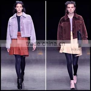 New Winter Clothes Star Loves Wool Cloth With Soft Nap Women Winter Imitation Sheep Fur Jacket thumbnail-2