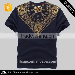 Black Cotton Fashion Sports Printed T Shirts thumbnail-1