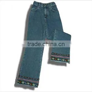 Boot-Cut Women Embroidered Jeans thumbnail-1