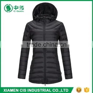 New Product Winter Warm Slim Fit Hooded Women Long Down Filled Jacket thumbnail-4