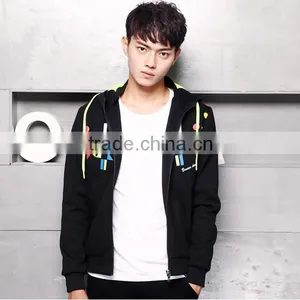 2015 Fashion Men's Long Sleeve Cardigan Hoodies Coat of Cultivate One's Morality thumbnail-1