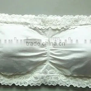 China Factory Wholesale Women Sexy Seamless Bra Underwear With Sexy Lace Trim thumbnail-1