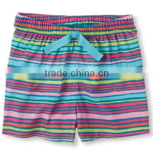 Summer Girls Rainbow Striped Pattern Shorts Baby Girl Crochet Patterns Pants thumbnail-1