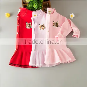 New Fashion Children Round Collar Long Sleeve Knitting Sweater Girl Pullover thumbnail-5