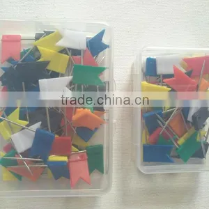 Colored Flag Office Pins, Straight Pins thumbnail-2