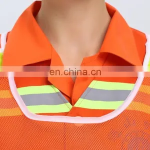 Fabric for Reflective Vests , Orange Reflective Fabric thumbnail-4