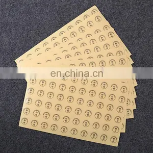 Customized Transparent Kraft Paper Color Printing Logo Self Adhesive Stickers,Check Seal Logo Printing Label thumbnail-1