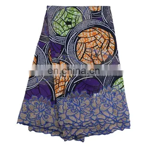 For Nigerian Cotton Lace Trim Super Wax Hollandais Lace Fabric Wax Print Fabric African L170727002 thumbnail-2
