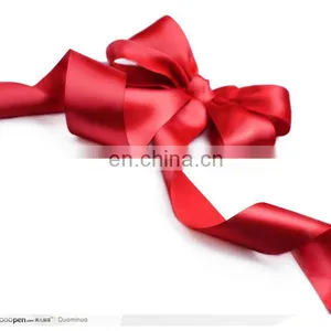 Red Color Ribbon Bow thumbnail-1