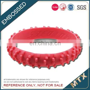 Embossed Silicone Wristabnd Bracelet With Color Supplier thumbnail-5