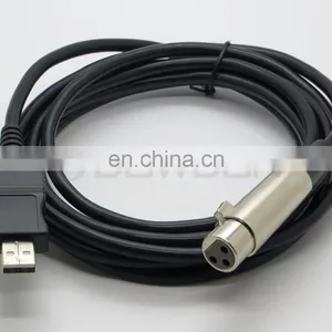 XLR Female to USB Male Microphone Mic Link Cable 3M 10FT thumbnail-3