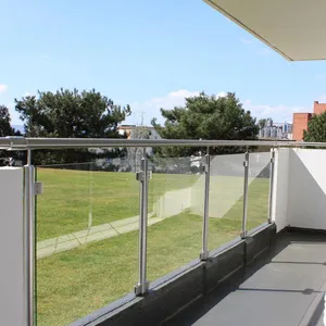 Best Quality Balcony Glass Railing With Glass Clamps Stainless Balustrade Fittings thumbnail-3