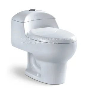 High Quality Ceramic Bathroom Cheap One Piece Closet Sanitary Ware Toilet thumbnail-1