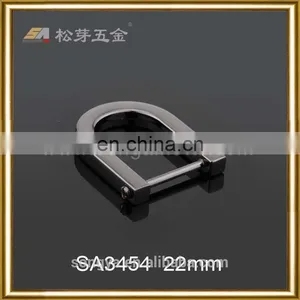 China Manufacturer Exported Zinc Alloy Metal D Shaped Flat Split Ring For Keyring thumbnail-1