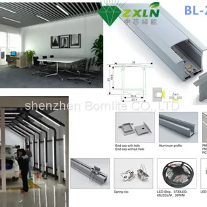 Led Linear Light Fixture 2ft 3ft 4ft 5ft 8ft 18w 22w 36w Dimmable White 6000k Led Flat Tube Lights thumbnail-5