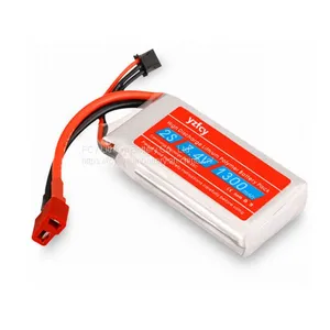 7.4V 1300mAh 25C Lipo 2S RC Helicopter Battery for RC Control Toys thumbnail-5