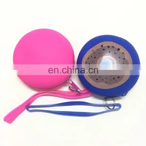 Women Gender Round Key Bags Customized Plain Silicone Coin Purse Wallets thumbnail-7