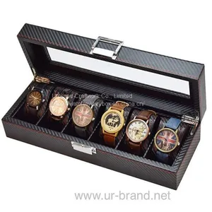 European Luxury Wooden Watch Box High Quality Lockable Wood Watch Packaging Box For Watches     thumbnail-1