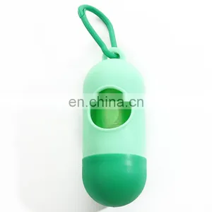 Pill Shape Dispenser Portable Pet Dog Waste Bag With Dispenser Dog Poop Bag thumbnail-5