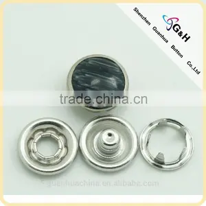 11mm Horn Pearl Prong Snap Button thumbnail-1