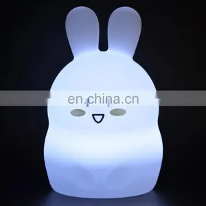 8 Lighting Colors Night Light USB Rechargeable Table Lamp Bunny Rabbit Lamp thumbnail-1