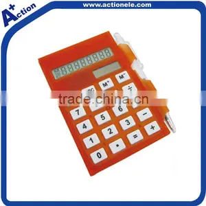 8 Digit Small Calculator With Notebook and Pen thumbnail-1