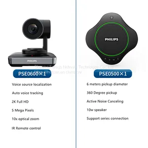 Video/Audio Conference System Device Conference Camera, Omnidirectional Microphone With Speaker for Conference Room 40m2 thumbnail-4