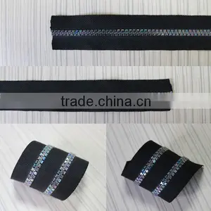 5# Plastic Derlin Resin Colorful Teeth Zipper Decorative Zippers for Garment thumbnail-1