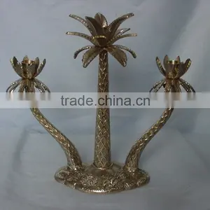 3 Lites Centerpiece Silver Candelabra thumbnail-6