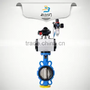 Wafer Type Pneumatic Actuators Ventilation Butterfly Valve thumbnail-5