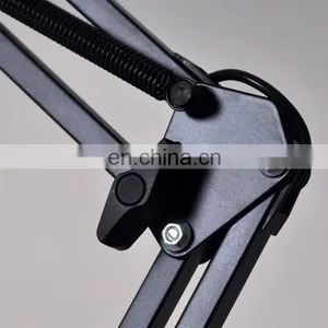 2021 Clip On Table Light Long Arm Clip Office Table Black Table Lamp With Adjustable Arm thumbnail-5